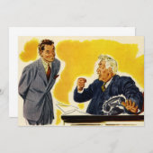 ヴィンテージ業務、不機嫌CEOエグゼクティブボス従業員 (正面/裏面)