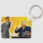 ヴィンテージ業務、不機嫌CEOエグゼクティブボス従業員 キーホルダー (正面)