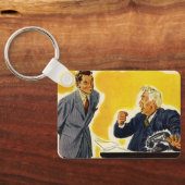 ヴィンテージ業務、不機嫌CEOエグゼクティブボス従業員 キーホルダー (裏面)