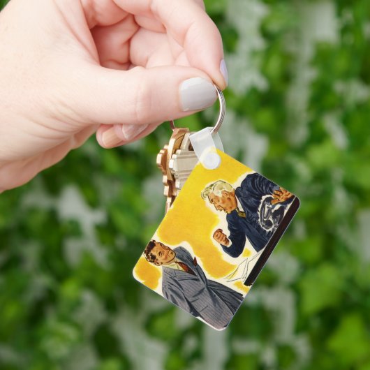 ヴィンテージ業務、不機嫌CEOエグゼクティブボス従業員 キーホルダー (手)