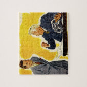 ヴィンテージ業務、不機嫌CEOエグゼクティブボス従業員 ジグソーパズル (縦)