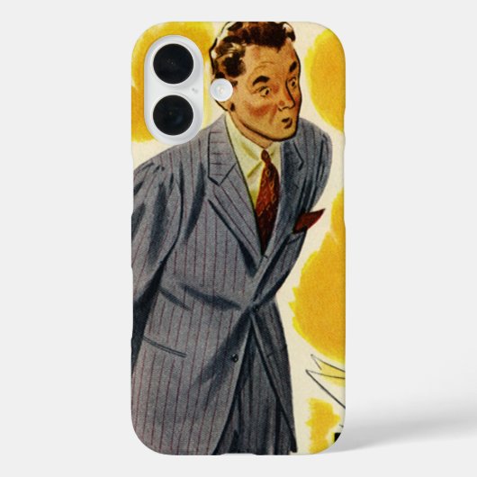 ヴィンテージ業務、不機嫌CEOエグゼクティブボス従業員 Case-Mate iPhoneケース (裏面)