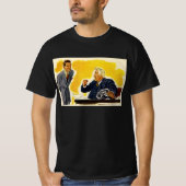 ヴィンテージ業務、不機嫌CEOエグゼクティブボス従業員 Tシャツ (正面)