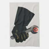 ヴィンテージ業、製造工場機械工 キッチンタオル (縦)