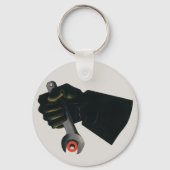 ヴィンテージ業、製造工場機械工 キーホルダー (正面)