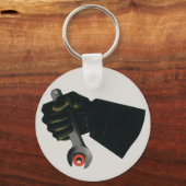 ヴィンテージ業、製造工場機械工 キーホルダー (正面)