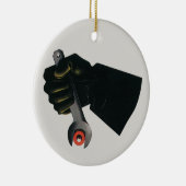 ヴィンテージ業、製造工場機械工 セラミックオーナメント (右)