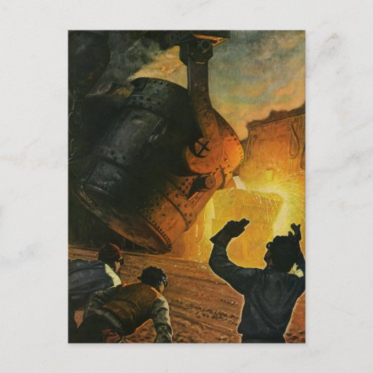 ヴィンテージ業、製鋼業 ポストカード (正面)