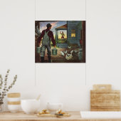 ヴィンテージ業、農園と農家 ポスター (キッチン)