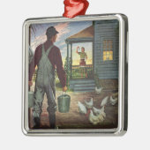 ヴィンテージ業、農園と農家 メタルオーナメント (左)