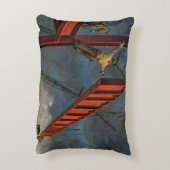 ヴィンテージ業、鉄鋼建築 アクセントクッション (裏面(縦))