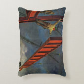 ヴィンテージ業、鉄鋼建築 アクセントクッション (正面(垂直))