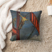 ヴィンテージ業、鉄鋼建築 クッション (ブランケット)