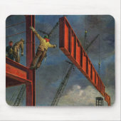ヴィンテージ業、鉄鋼建築 マウスパッド (正面)