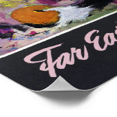 ヴィンテージ極東ギボンモンキートラベル ポスター (角)