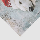 ヴィンテージ極熊クリスマス冬の年齢の切り離し 薄葉紙 (詳細)