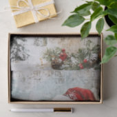 ヴィンテージ極熊クリスマス冬の年齢の切り離し 薄葉紙 (ギフト)