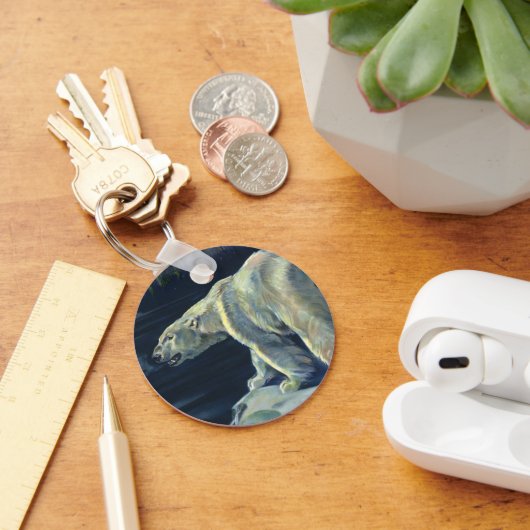 ヴィンテージ極熊、北極海産生物 キーホルダー (デスク)