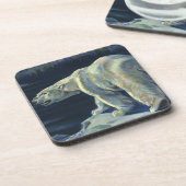 ヴィンテージ極熊、北極海産生物 コースター (左側)