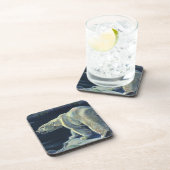 ヴィンテージ極熊、北極海産生物 コースター (右側)