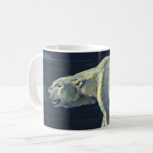 ヴィンテージ極熊、北極海産生物 コーヒーマグカップ (正面左)