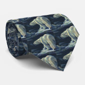 ヴィンテージ極熊、北極海産生物 ネクタイ (ロール)