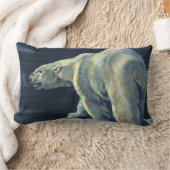 ヴィンテージ極熊、北極海産生物 ランバークッション (ブランケット)