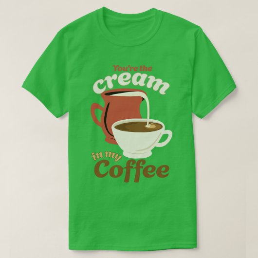 ヴィンテージ楽しむモーニングコーヒー Tシャツ (デザイン正面)