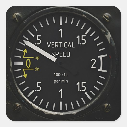 ヴィンテージ楽器垂直速度 スクエアシール (正面)