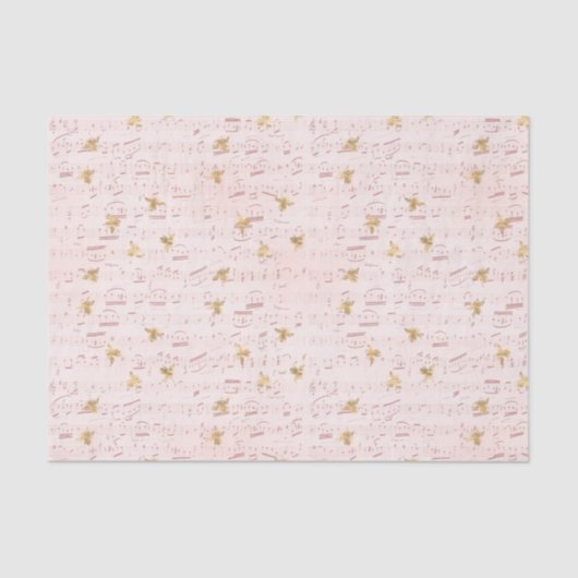 ヴィンテージ楽譜と蜂 薄葉紙 (正面)