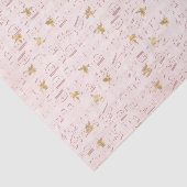 ヴィンテージ楽譜と蜂 薄葉紙 (詳細)