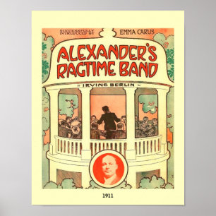 ヴィンテージ楽譜カバーAlexander's Ragtime Band ポスター