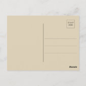 ヴィンテージ楽譜スクリプトラブレタレディフローラ ポストカード (裏面)