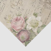 ヴィンテージ楽譜スクリプトレターレディフローラ 薄葉紙 (詳細)