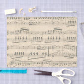 ヴィンテージ楽譜ステンド紙デコペ 薄葉紙 (クラフト)