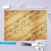 ヴィンテージ楽譜ティッシュペーパー 薄葉紙 (クラフト)