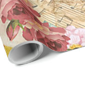 ヴィンテージ楽譜ノートギフトラップ ラッピングペーパー (ロールコーナー)