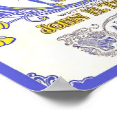 ヴィンテージ楽譜バター好き？送付状 ポスター (角)