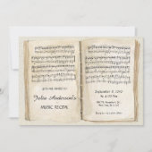 ヴィンテージ楽譜ページ発表会 招待状 (正面)