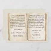 ヴィンテージ楽譜ページ発表会 招待状 (正面/裏面)