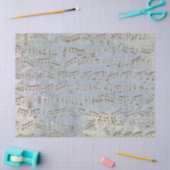 ヴィンテージ楽譜中古ブルーデコップソング 薄葉紙 (クラフト)