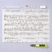 ヴィンテージ楽譜手書きセピアデコパージュ 薄葉紙 (クラフト)