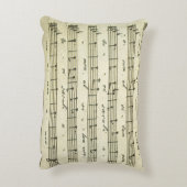 ヴィンテージ楽譜、アンティークミュージカルスコア1810 アクセントクッション (裏面(縦))