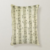 ヴィンテージ楽譜、アンティークミュージカルスコア1810 アクセントクッション (正面(垂直))