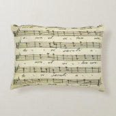 ヴィンテージ楽譜、アンティークミュージカルスコア1810 アクセントクッション (裏面)