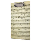 ヴィンテージ楽譜、アンティークミュージカルスコア1810 クリップボード (左)