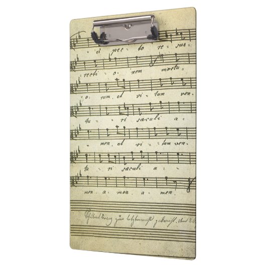 ヴィンテージ楽譜、アンティークミュージカルスコア1810 クリップボード (左)
