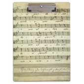 ヴィンテージ楽譜、アンティークミュージカルスコア1810 クリップボード (正面)