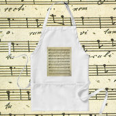 ヴィンテージ楽譜、アンティークミュージカルスコア1810 スタンダードエプロン