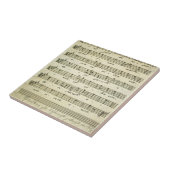 ヴィンテージ楽譜、アンティークミュージカルスコア1810 タイル (側面)